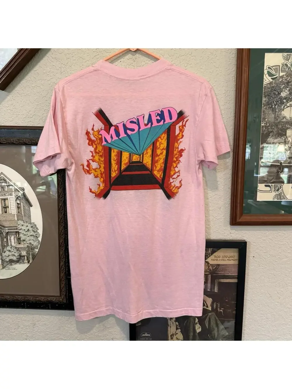 Vintage 1985 Kool & The Gang Concert Tour Shirt Fresh Misled Ched USA Tag Large - Picture 6 of 7